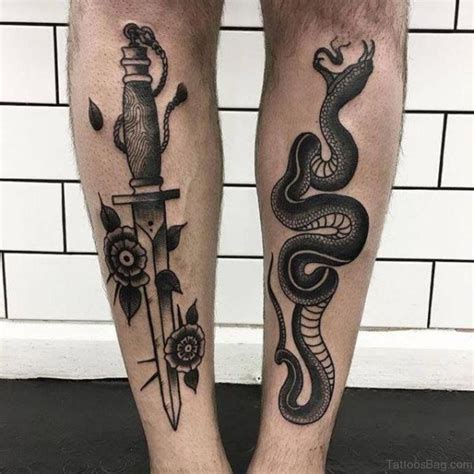 snake shin tattoo|Unique Snake Shin Tattoo Designs and Ideas